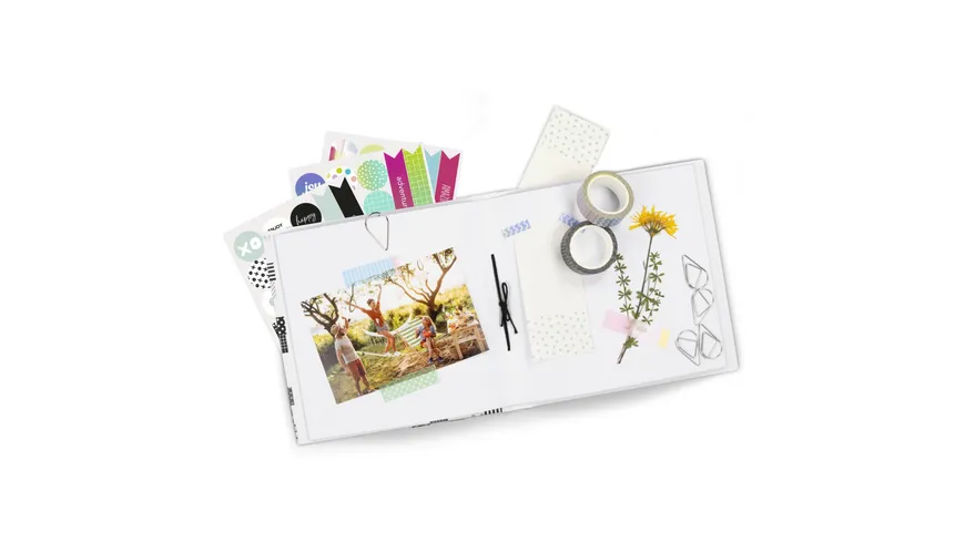 Hama Kreativ-Set, Album selbst gestalten m. Multi-Zubehör, Foto-Geschenkidee DIY