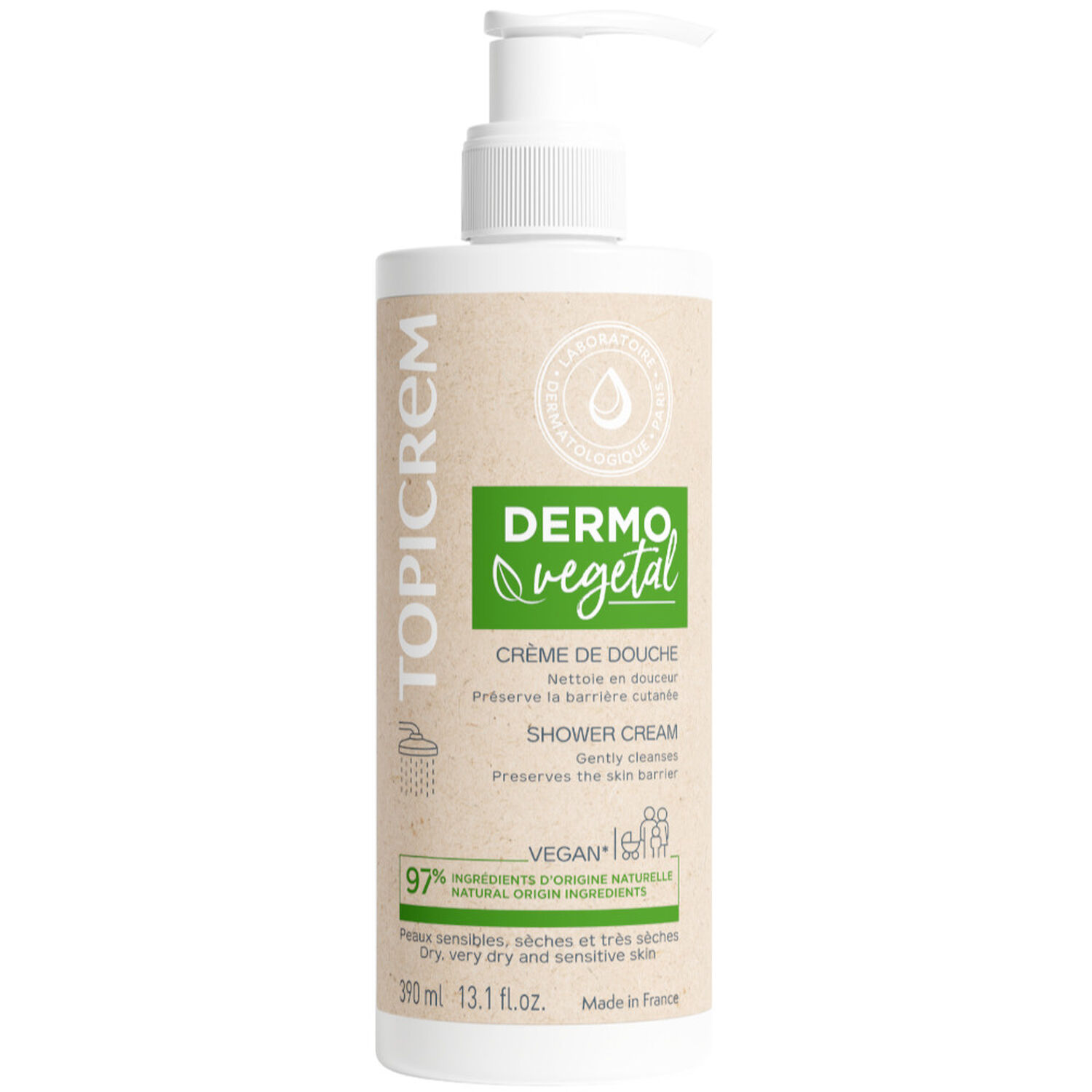 Topicrem DERMO VEGETAL Crème de douche