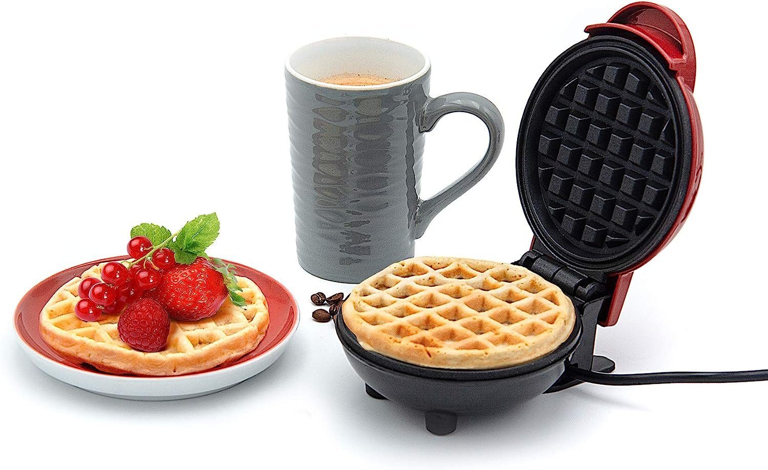 MOUTEN Sandwichmaker Mini-Waffeleisen, Waffelbackmaschine