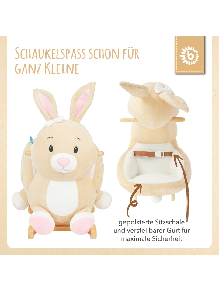 Bieco Spielwaren Schaukeltier Hase Hopsi in Beige günstig kaufen onesize