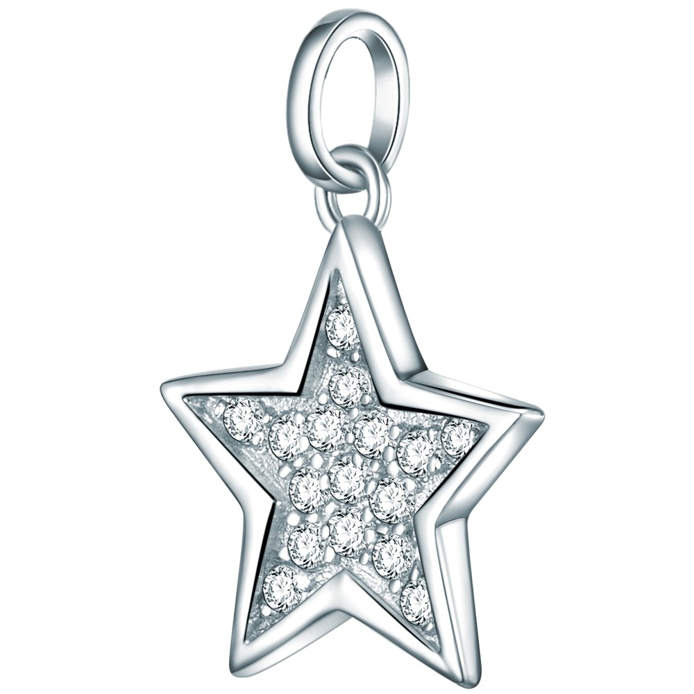 Rafaela Donata Pendentif en argent Étoilé Argent sterling Oxyde de zirconium (CZ) en Argent porte-bijoux