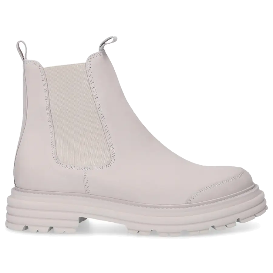 305 SOBE - Chelsea Boots ELAINE Nubukleder - beige