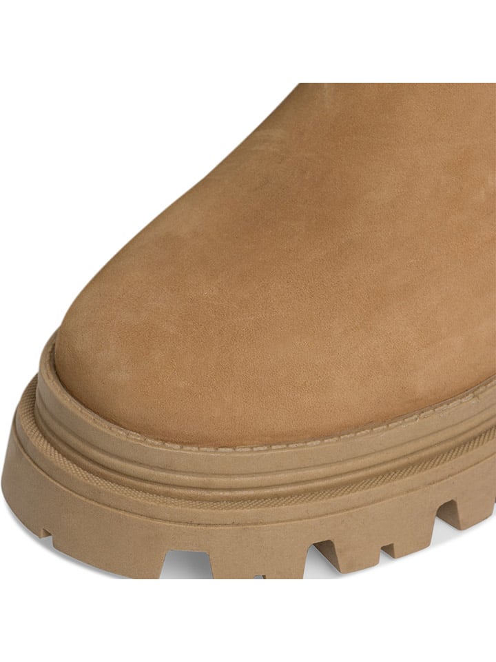 Tamaris Leder-Chelsea-Boots in Hellbraun günstig kaufen