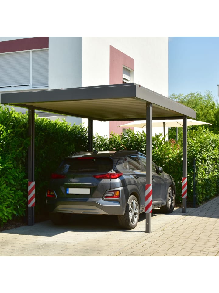 relaxdays 2 x Garagen-Wandschutz in Rot/ Weiß günstig kaufen onesize