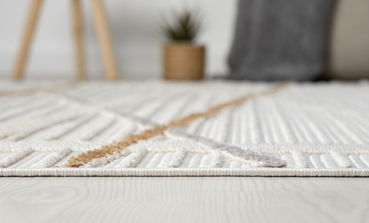 MyFlair Teppich Mila, 140cm x 200cm, Farbe Hellgrau, rechteckig, Florhöhe 10mm