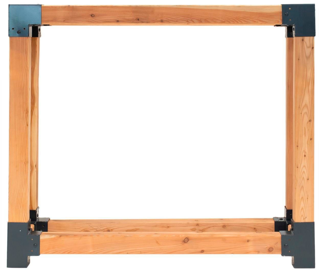 50NRTH Kaminholzregal Michel L, BxTxH:138x40x120 cm
