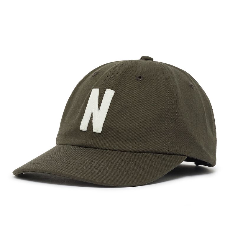 Norse Projects Felt N Twill Sports Cap beech green
