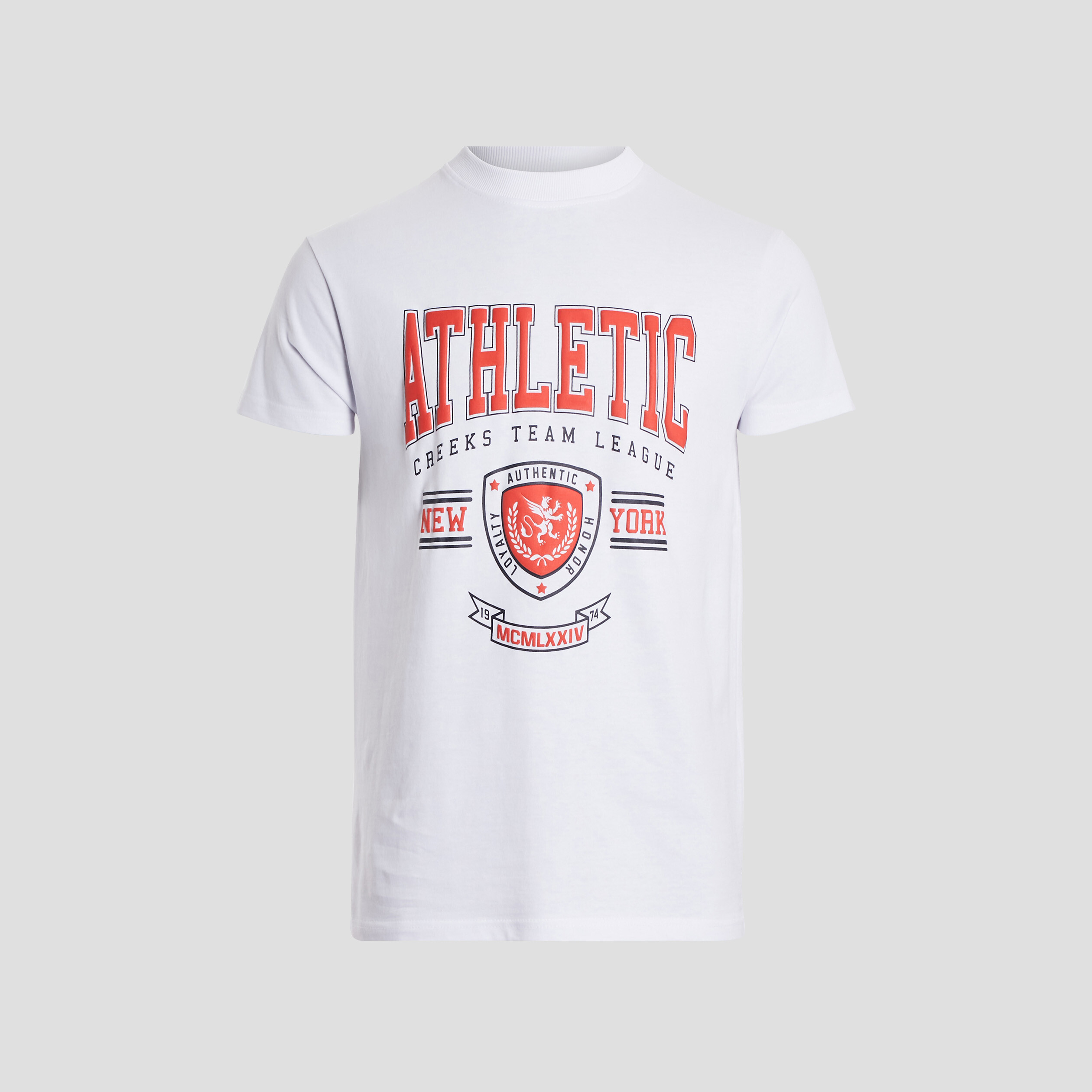 T-shirt manches courtes Creeks blanc homme | La Halle