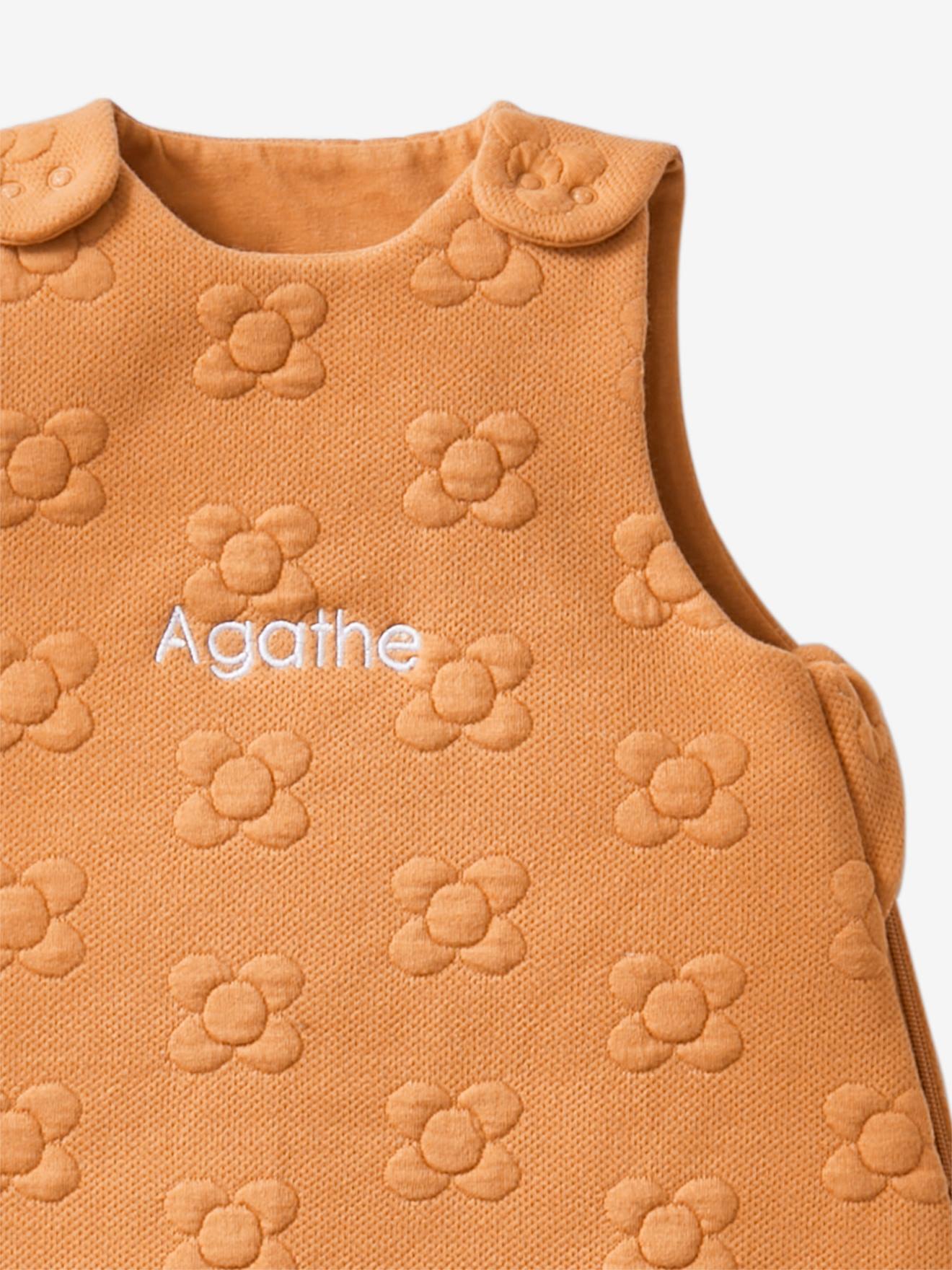 Vertbaudet Baby Schlafsack JACQUARD personalisierbar Oeko-Tex - ocker