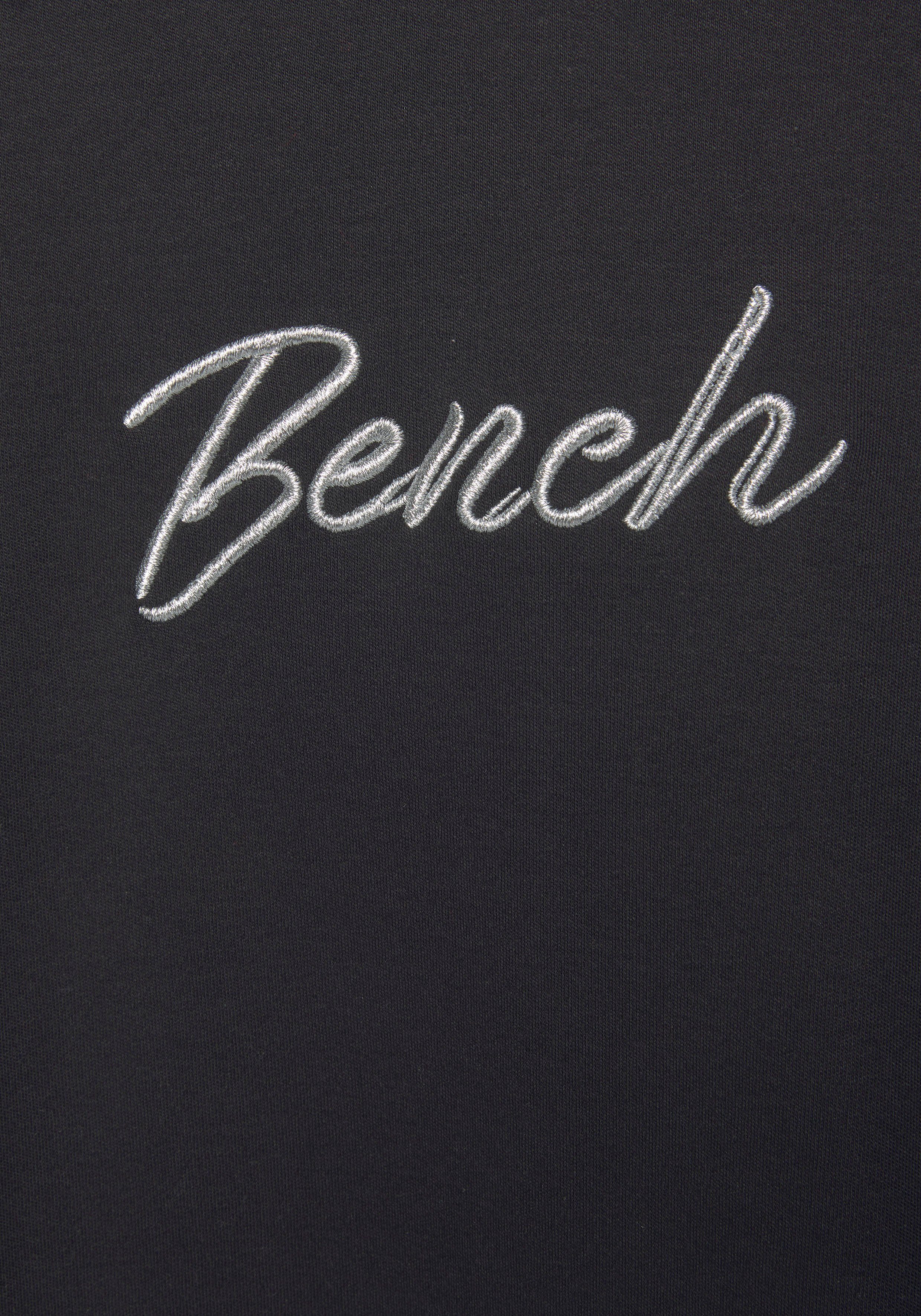 Bench. Loungewear Kapuzensweatshirt mit glänzender Logostickerei, Loungeanzug, Hoodie