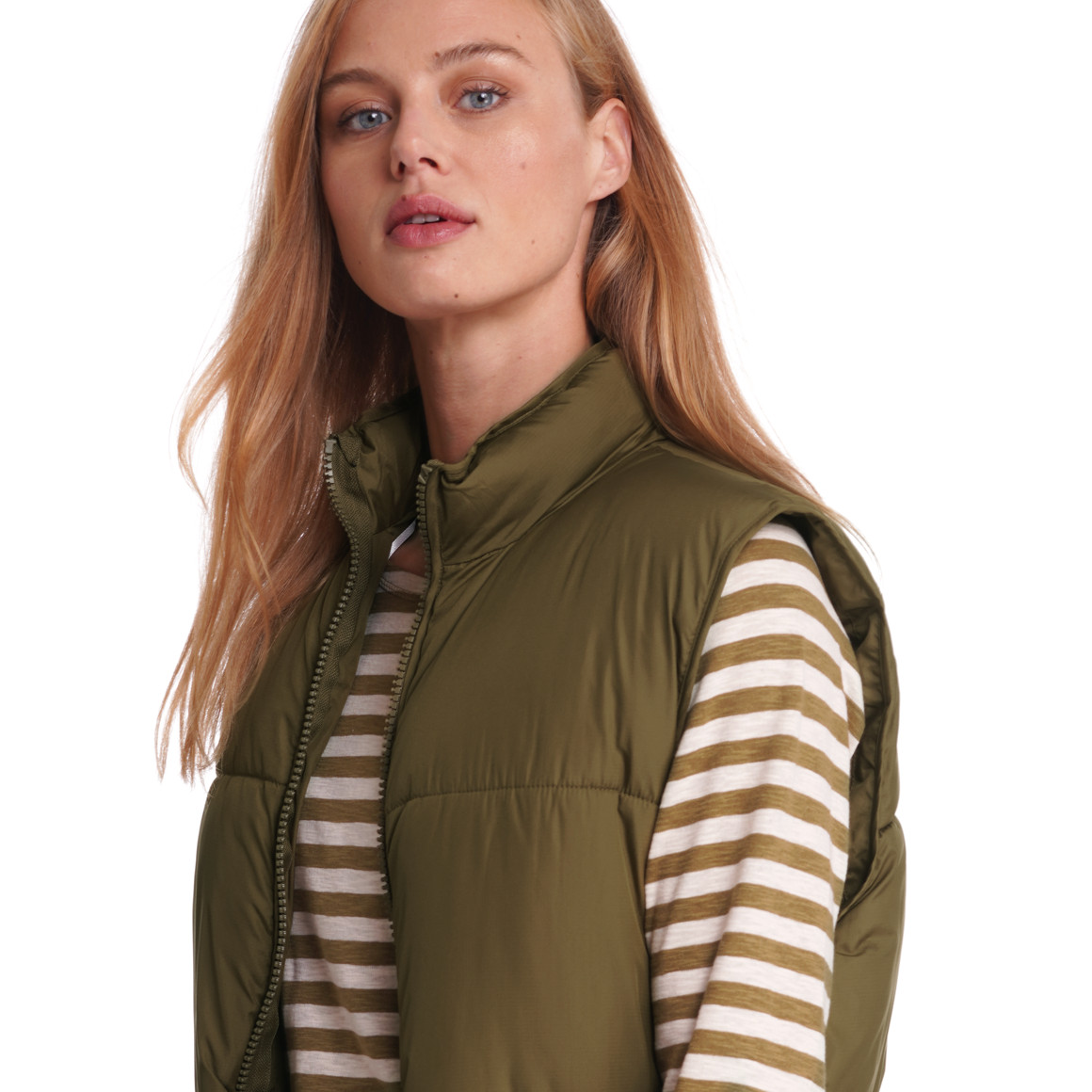 Damen Steppweste im Long-Style