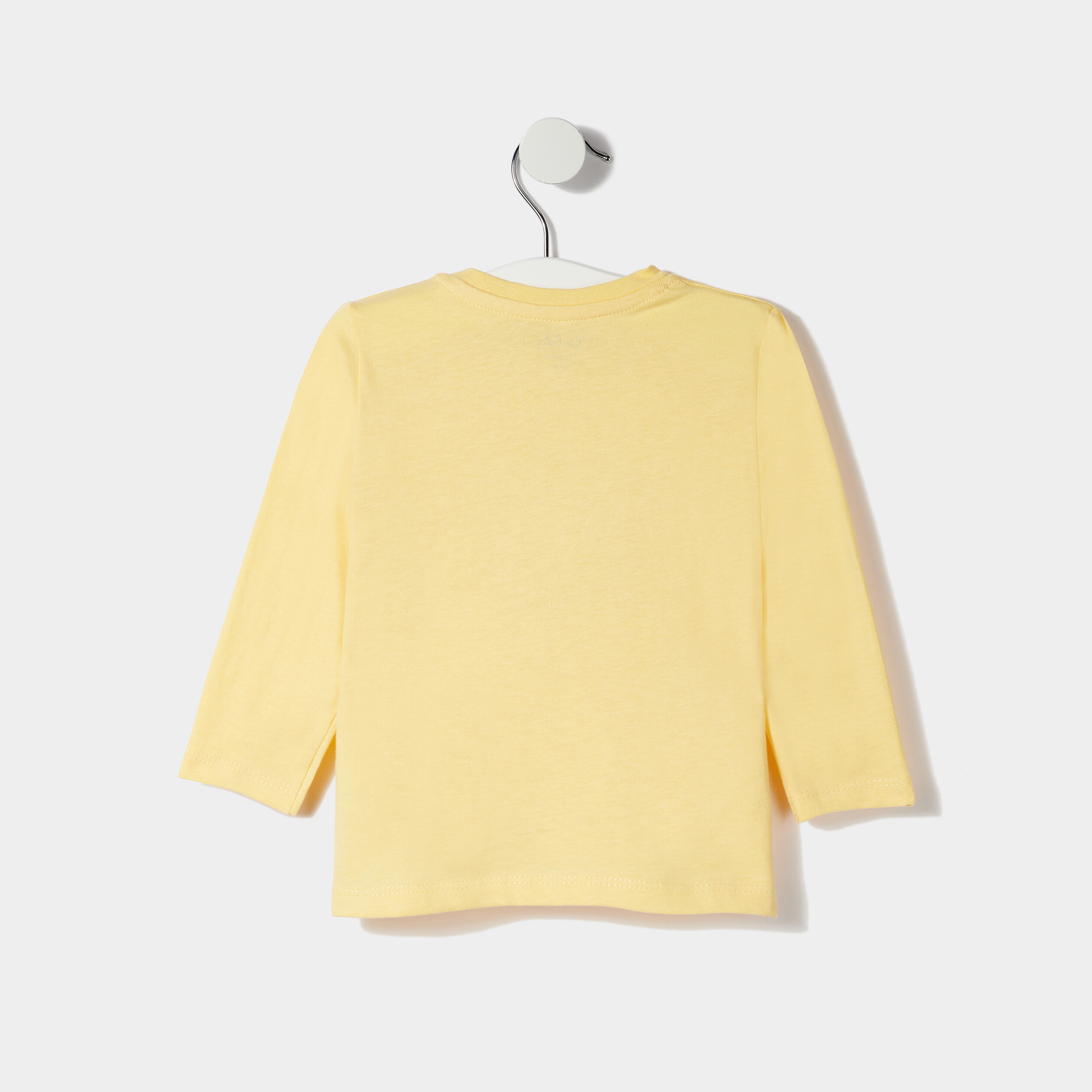 T-shirt manches longues jaune pastel bébé garçon | La Halle