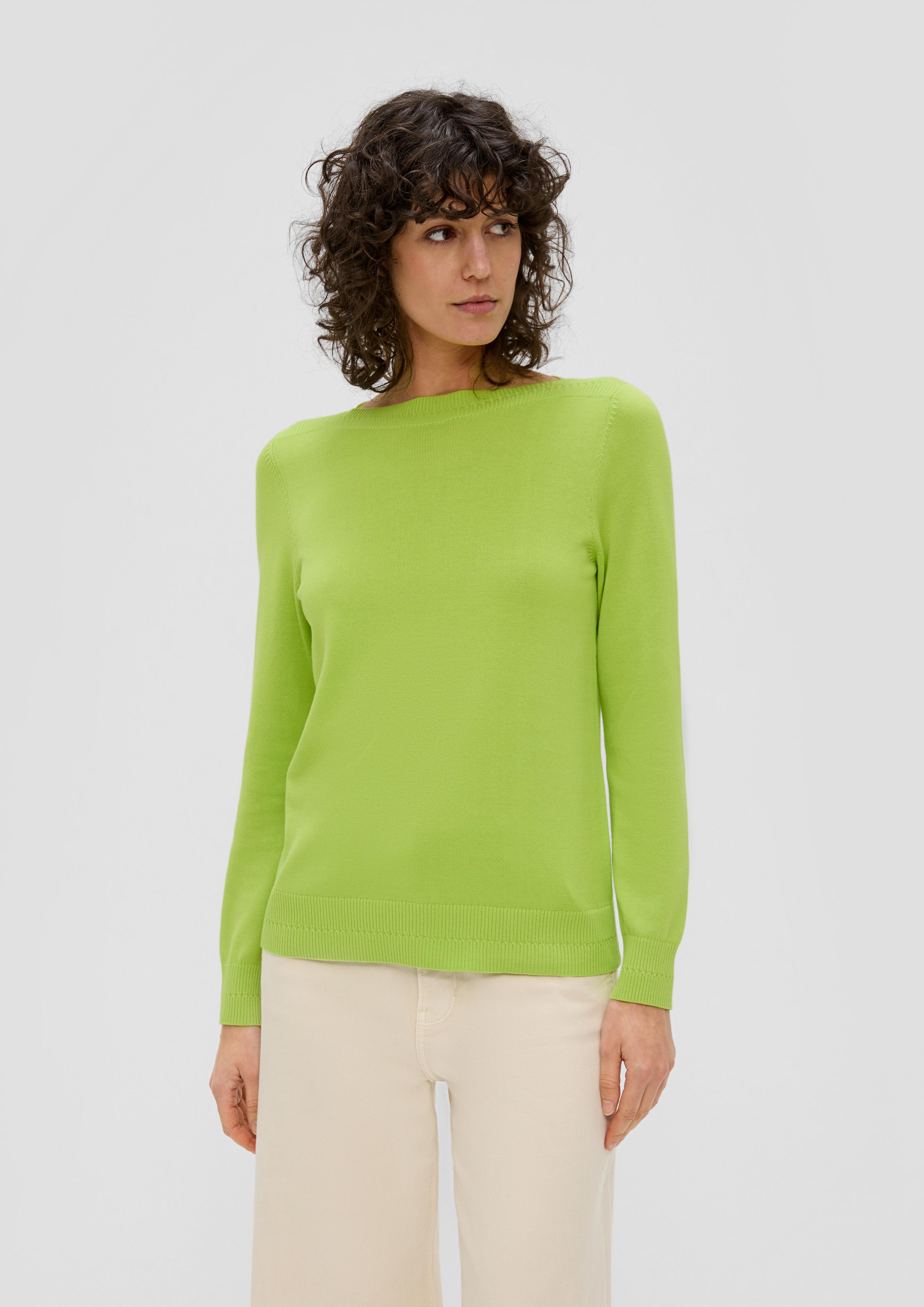Strickpullover mit U-Boot-Ausschnitt  2140556-7423