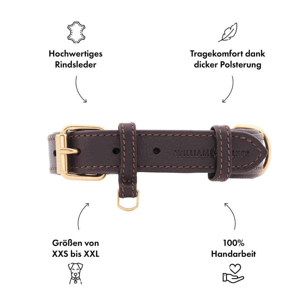 William Walker Hundehalsbänder William Walker Hundehalsband Plain Earth S
