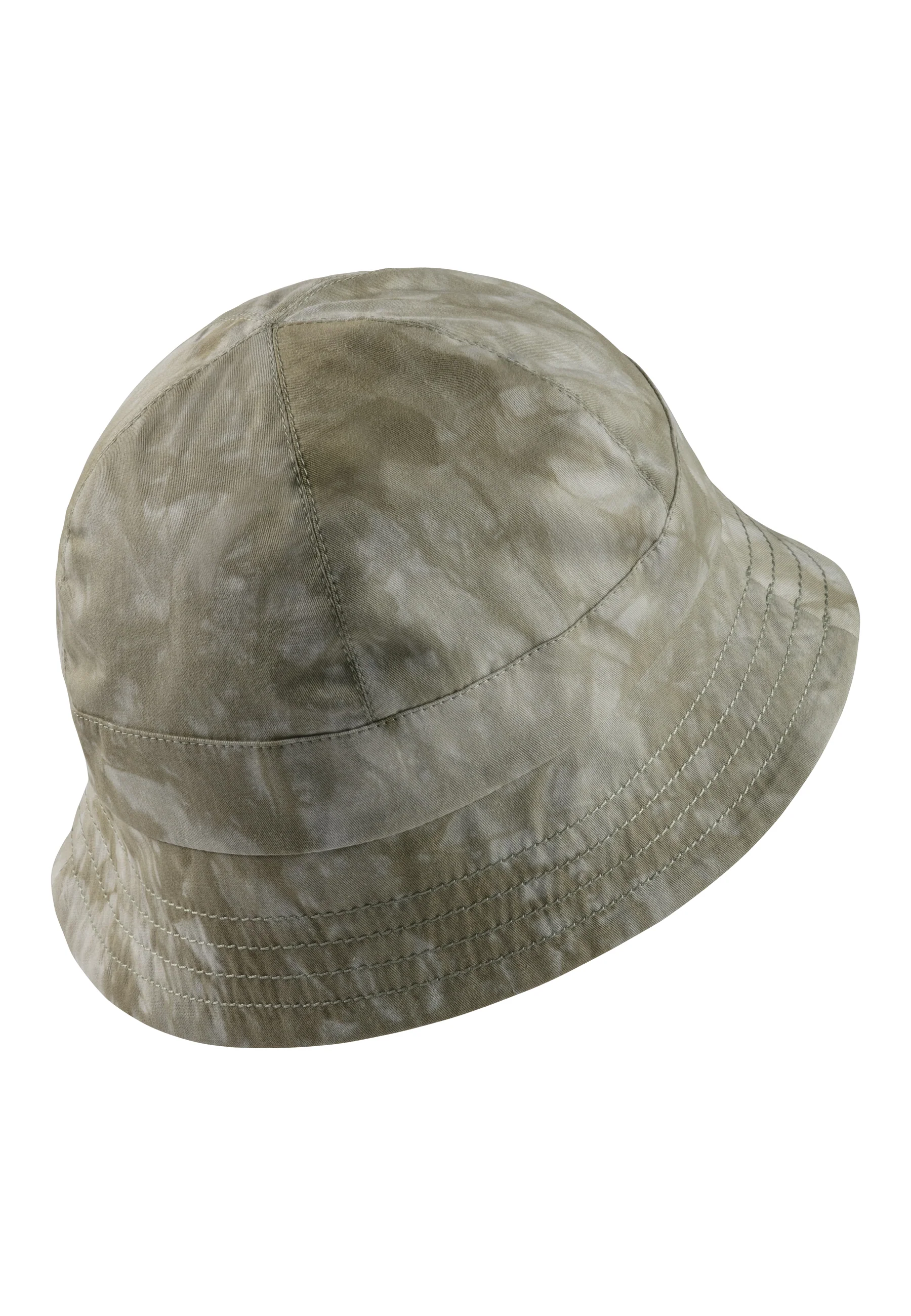 Safarihut in Batik-Optik mit Logo-Patch und Krempe