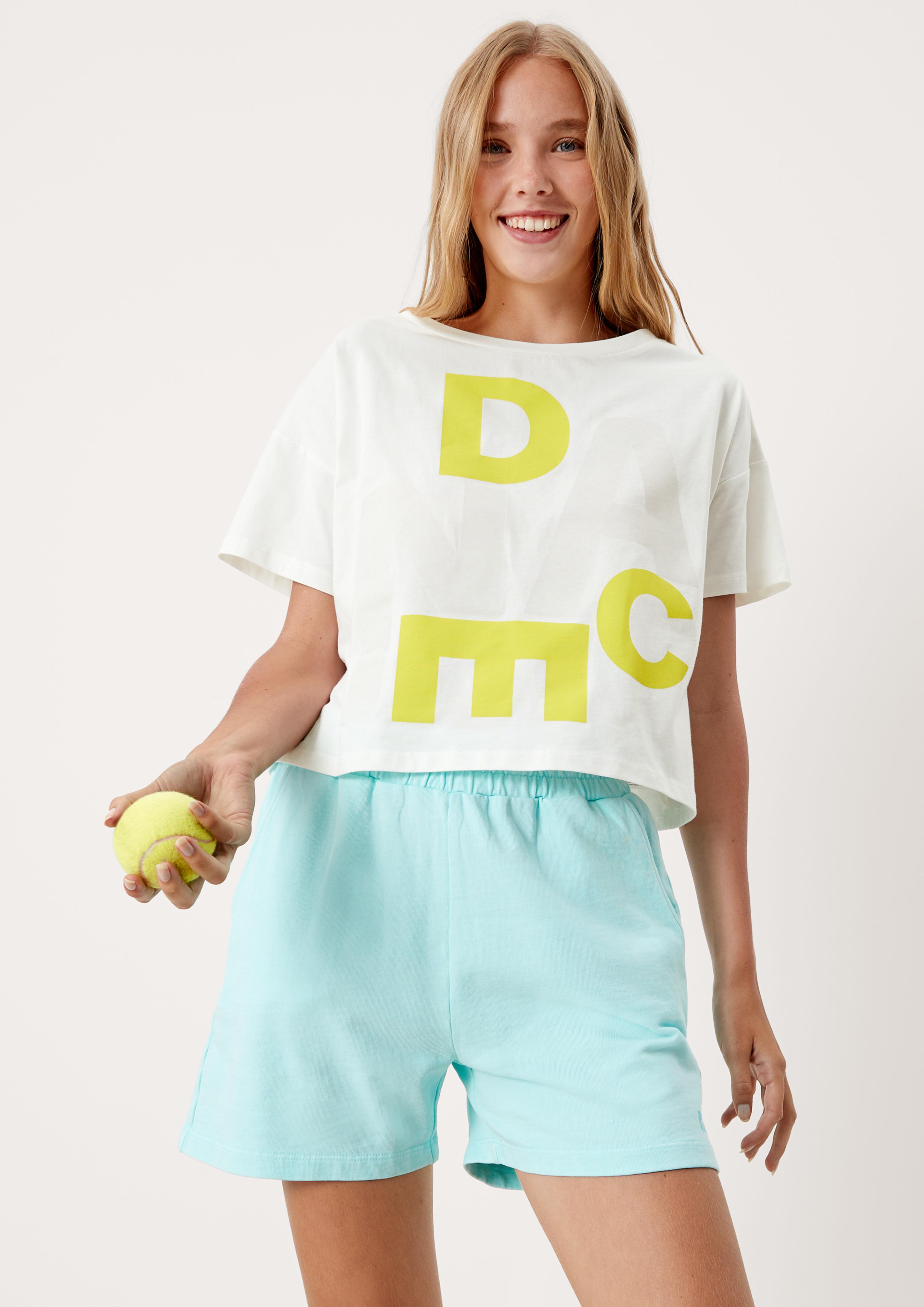 Cropped Shirt mit Print  2124657-02D0