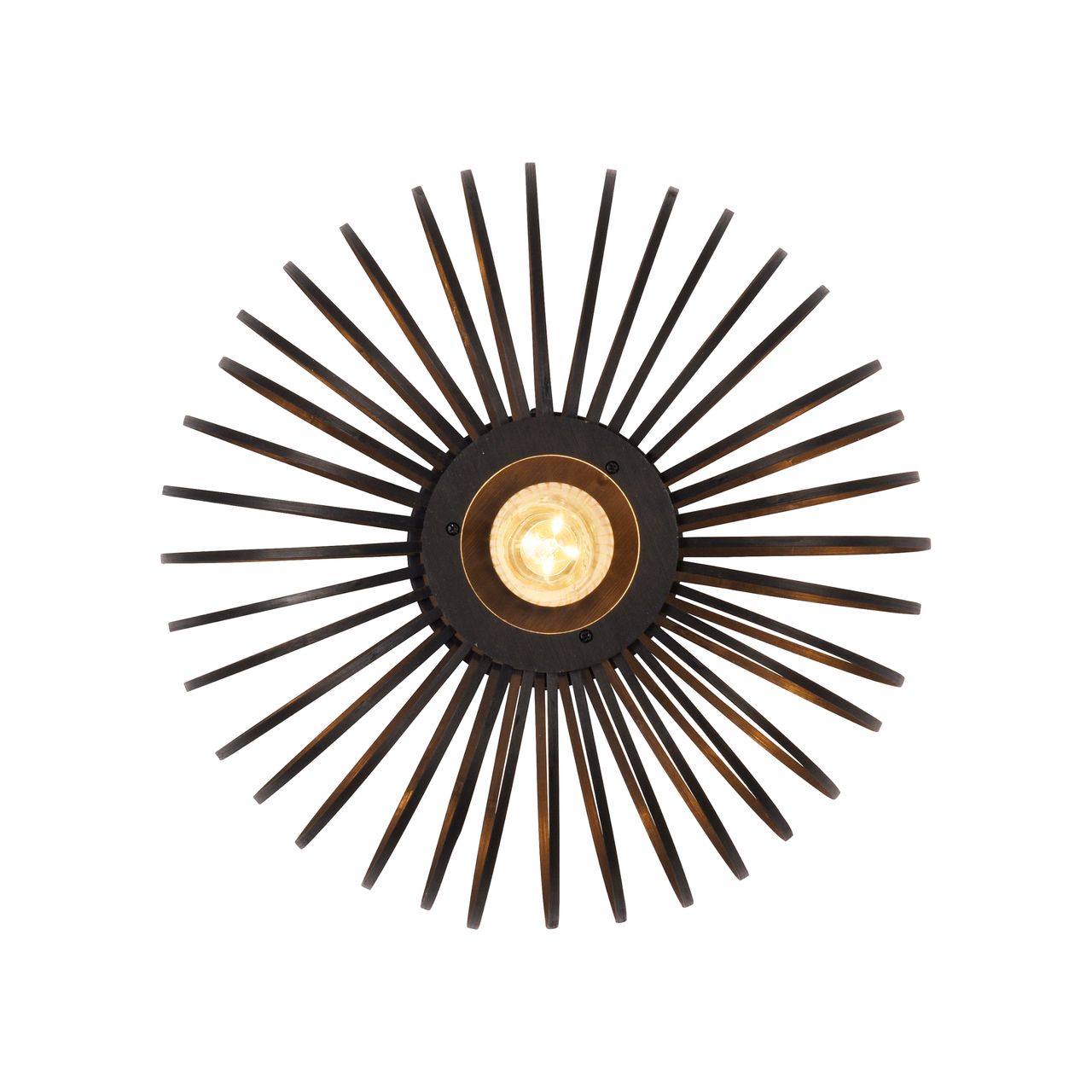JUST LIGHT LeuchtenDirekt Deckenleuchte RACCOON,, 1xE27 max. 40 Watt exkl., Innenleuchte, IP20 Bambus