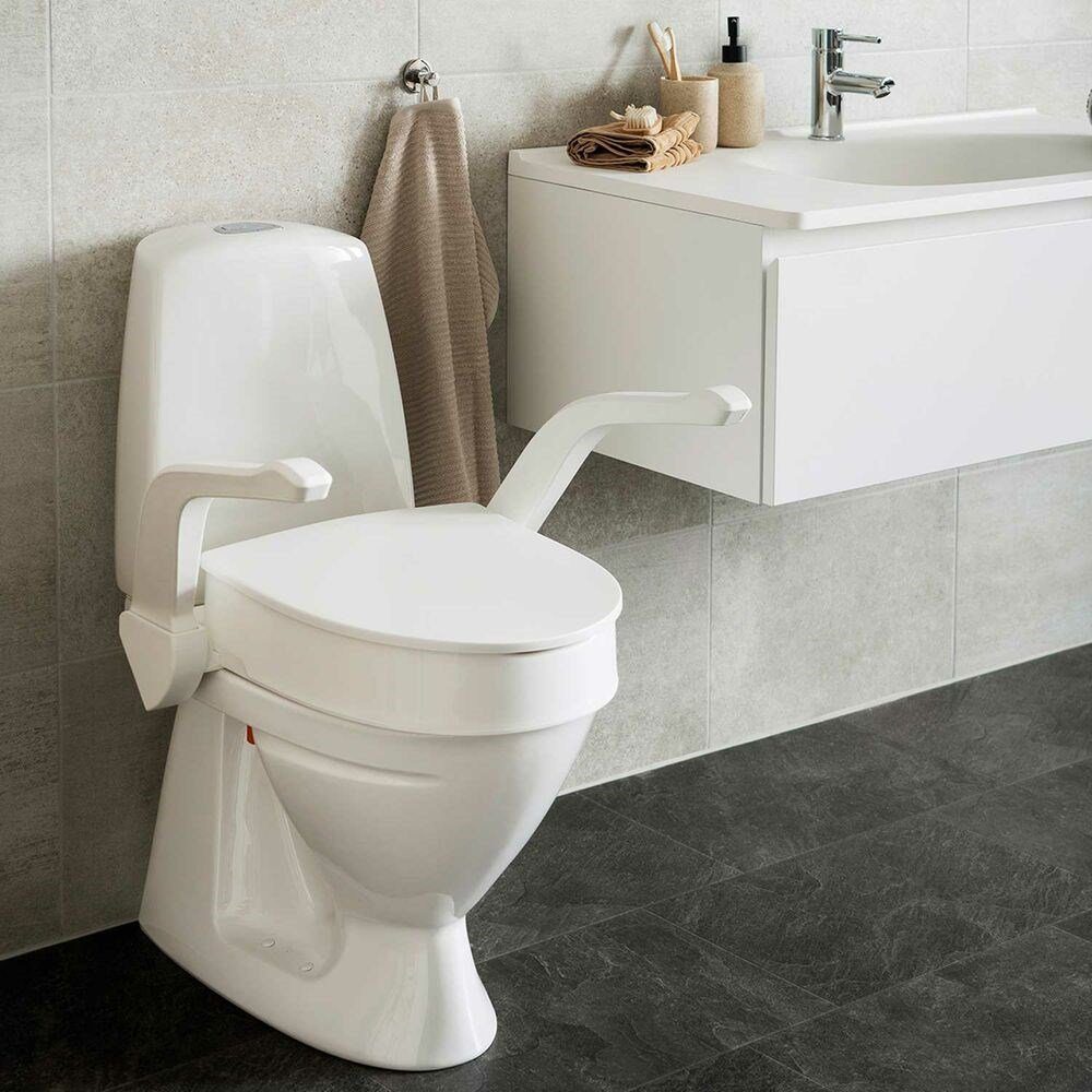 ETAC Toilettensitzerhöhung Toilettensitzerhöhung m. Armlehnen WC-Erhöhung Toilettenaufsatz MyLoo, 6 cm