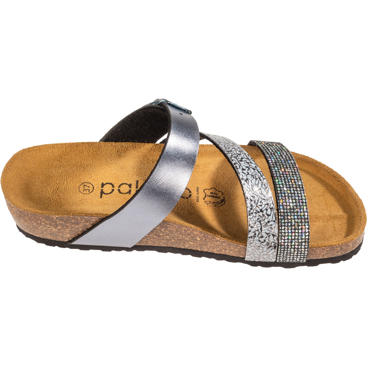 Palado Chios, Pantoletten, Damen, Metallic Grau