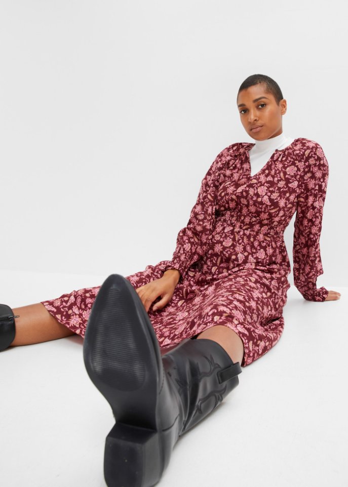 Midikleid mit Print