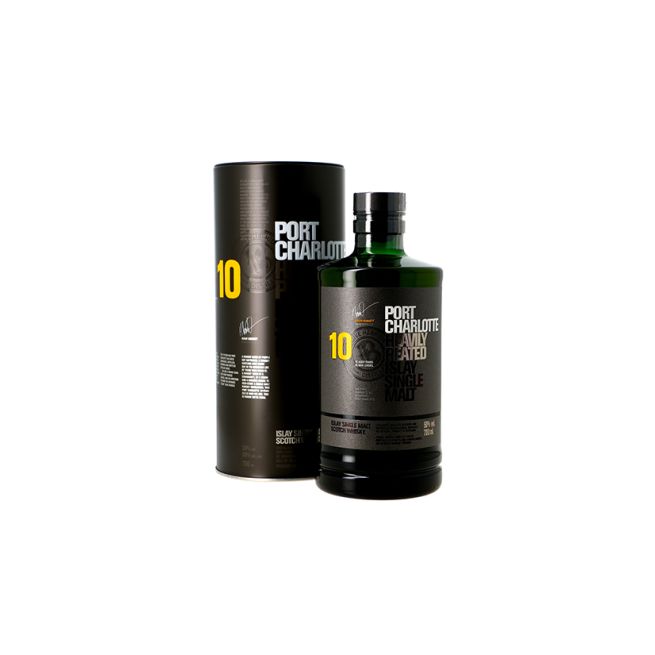 Whisky Single Malt Bruichladdich Port Charlotte, Heavily Peated, 10 ans 50°