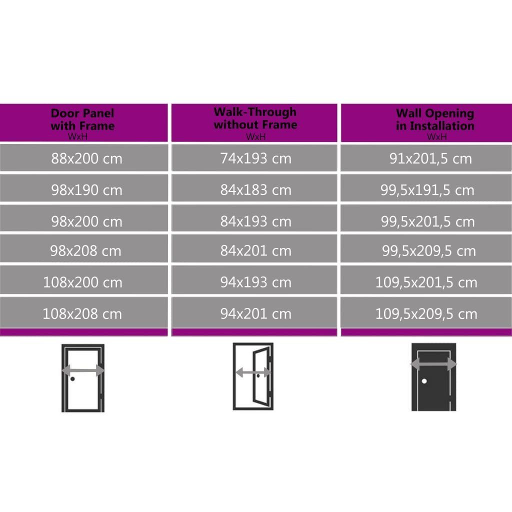 vidaXL Haustür Haustür Weiß 88x200 cm (1-St)