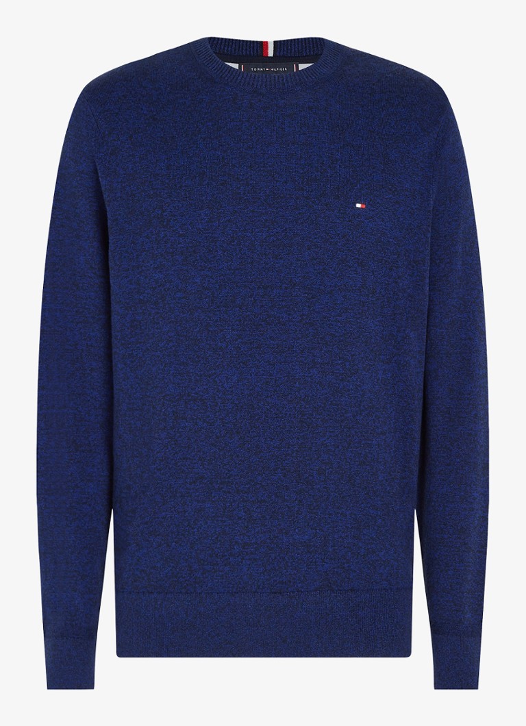Tommy Hilfiger Fine-knit cashmere blend pullover with logo embroidery