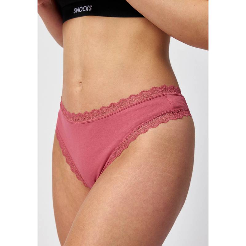 Snocks Tangas mit Spitze aus Bio-Baumwolle Unterhose Damen
