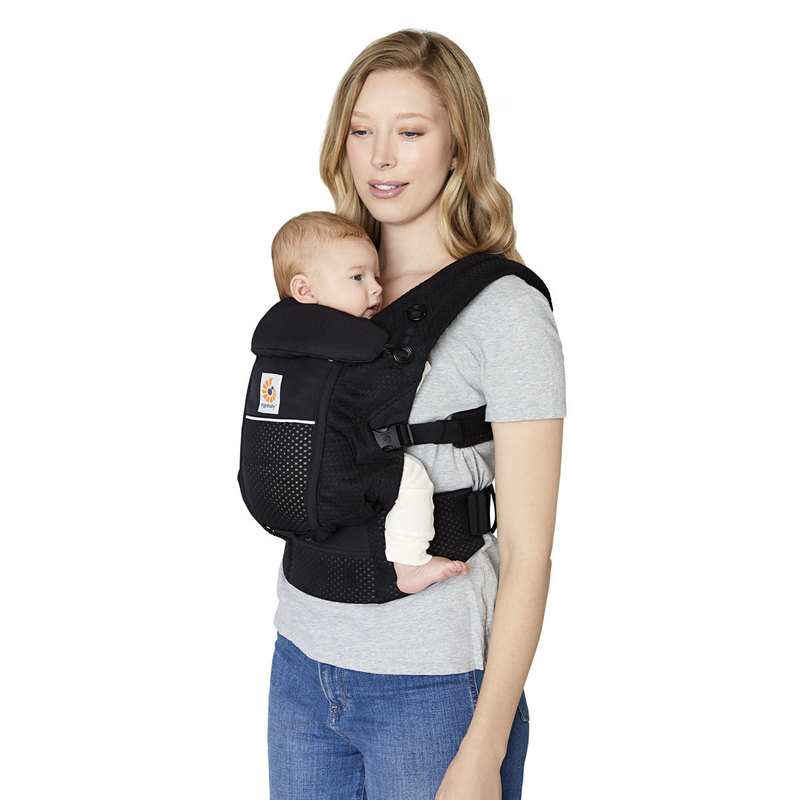 Porte bébé Adapt Soft Touch coton noir Ergobaby