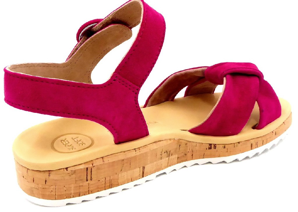 PAUL GREEN Keilsandalen lila/pink