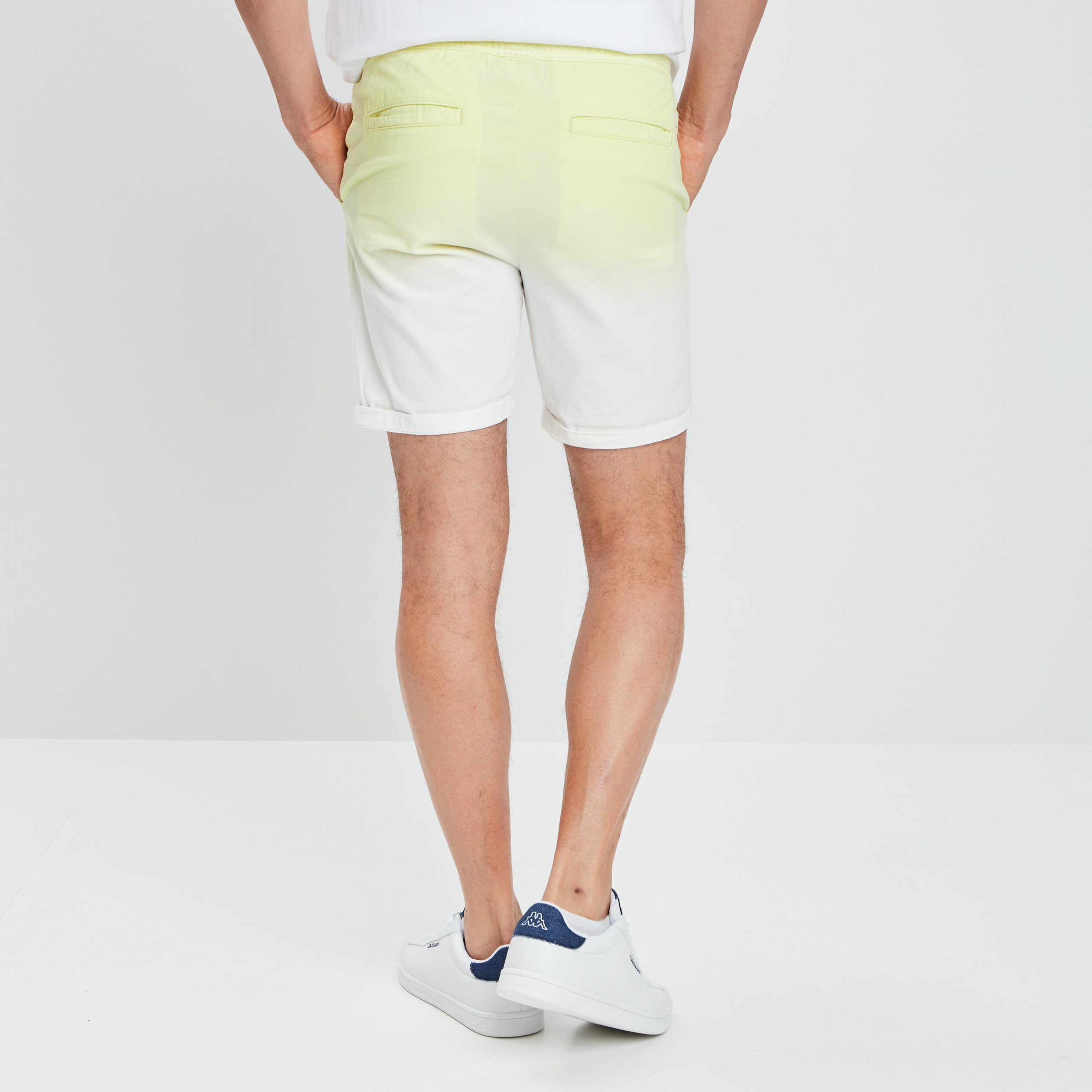 Bermuda straight à coulisse jaune clair homme | La Halle