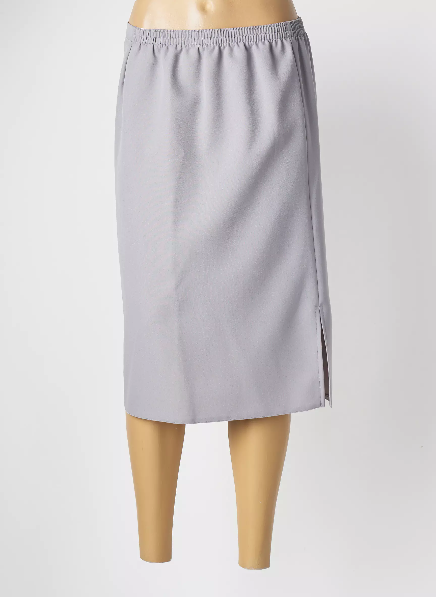 Plurielles Jupes Mi Longues Femme couleur gris