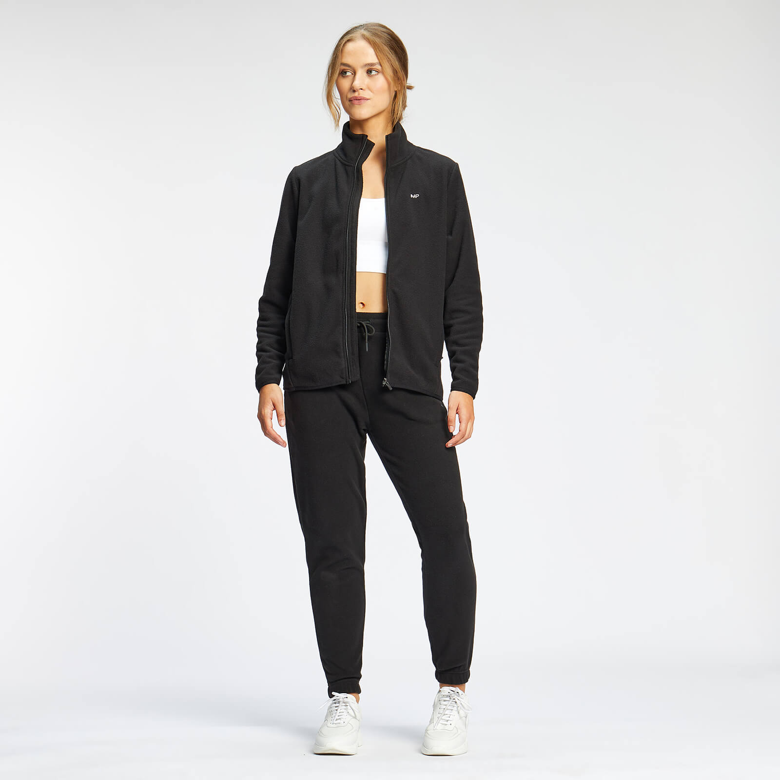 Veste zippée en polaire MP Essentials pour femmes – Noir