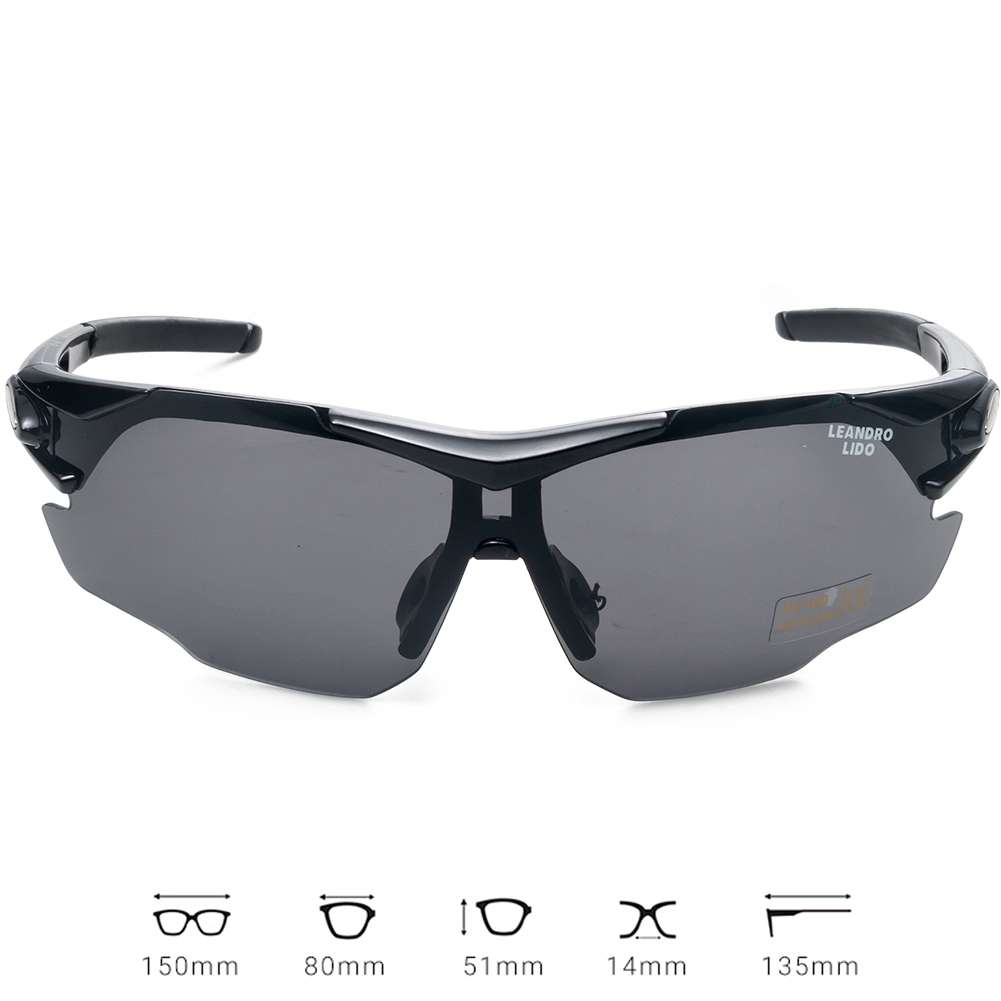LEANDRO LIDO Challenger One Sport Sonnenbrille schwarz