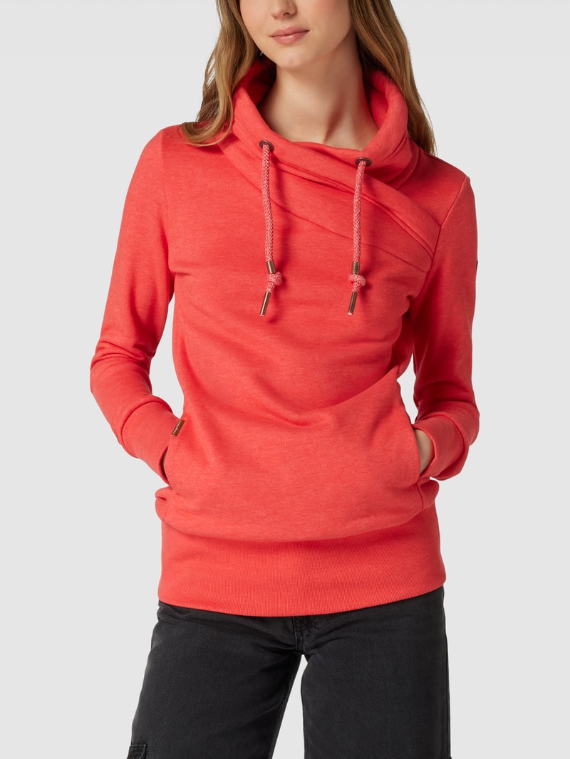 Sweatshirt mit Eingrifftaschen Modell 'NESKA' in rot