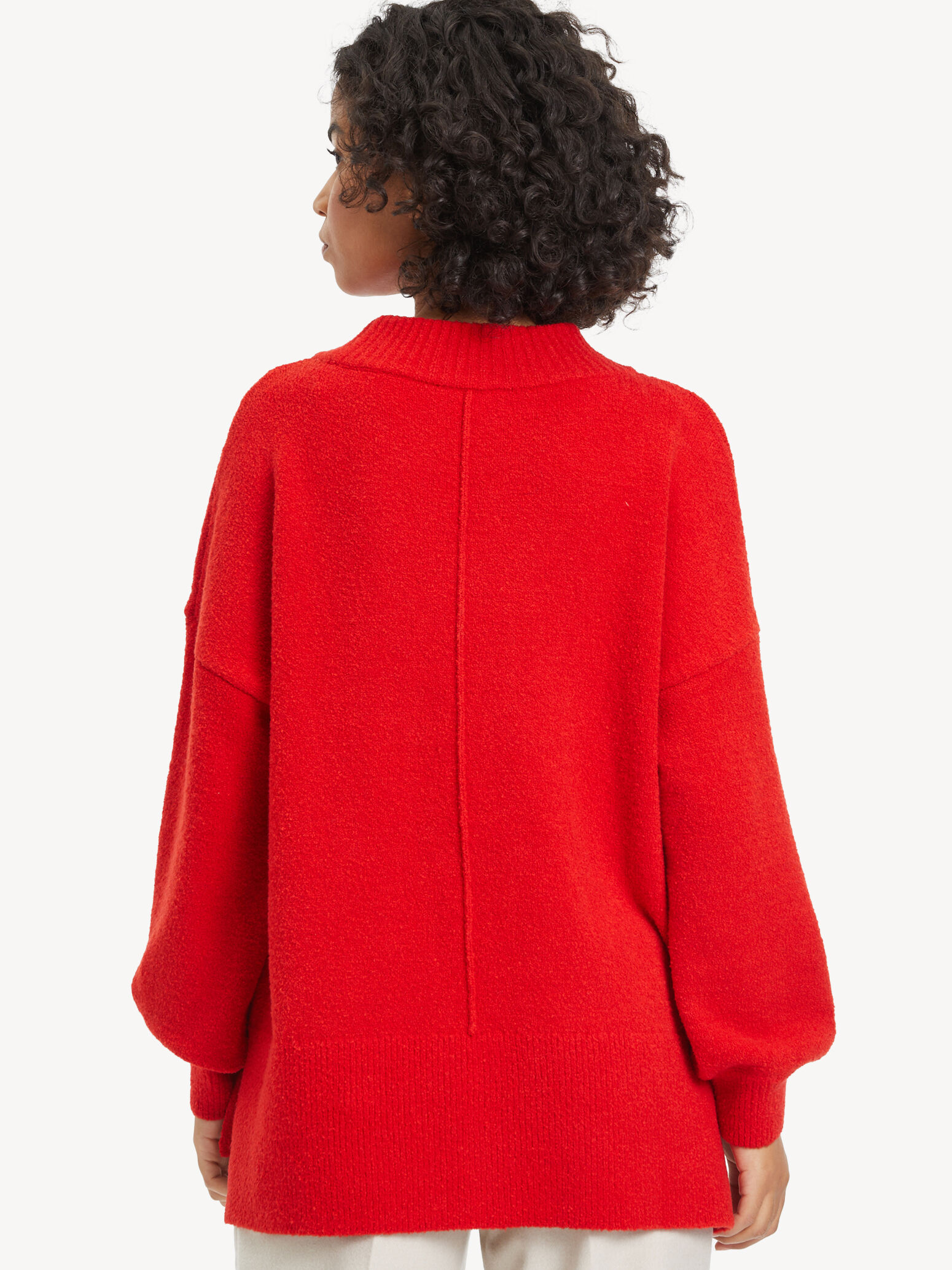 Pull-over en tricot - rouge