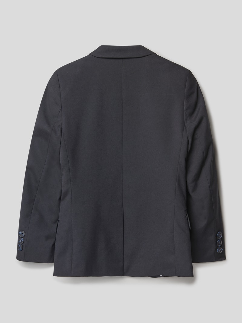 Slim Fit 2-Knopf-Sako mit Viskose-Anteil in dunkelblau