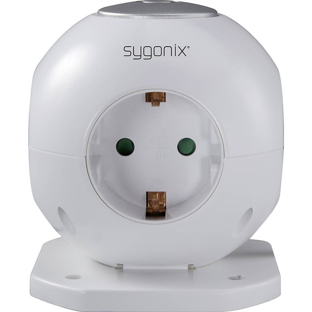 Sygonix 3-fach Steckdosenwürfel mit 2 USB-Anschlüssen Steckdosenleiste