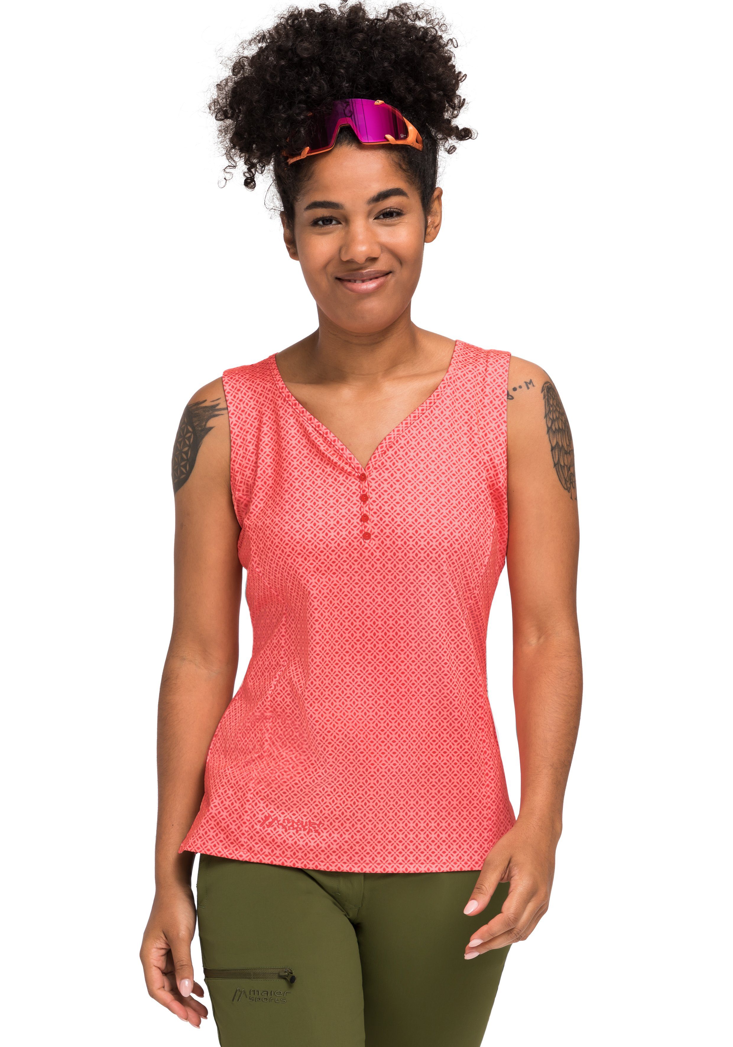 Maier Sports Funktionsshirt Pandy Top Sportliches Funktionstop für Reisen, Wandern und Freizeit