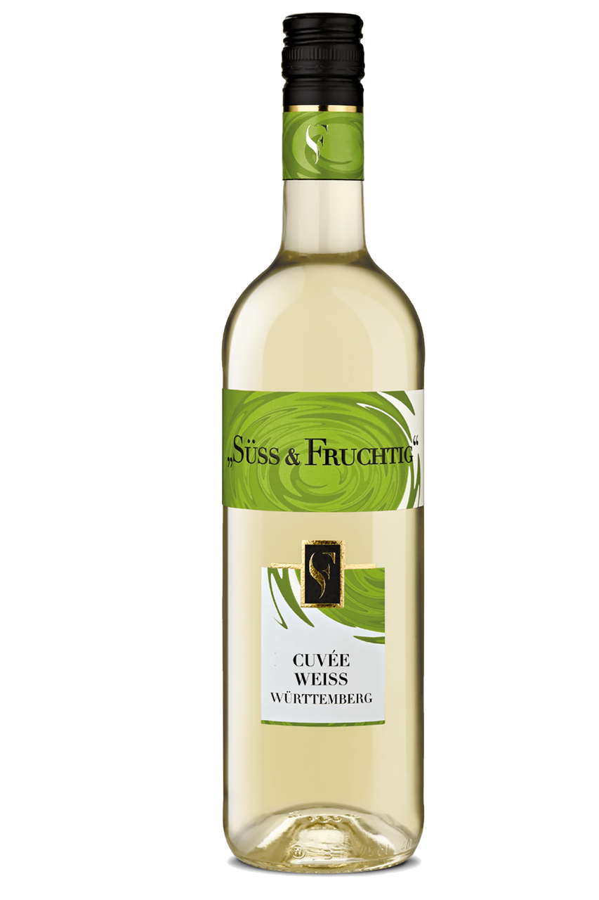 Württembergische WZG Süss & Fruchtig Cuvée Weiss Qualitätswein süß 0,75L 6er Karton