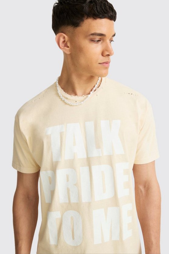Kastiges zerrissenes Pride T-Shirt