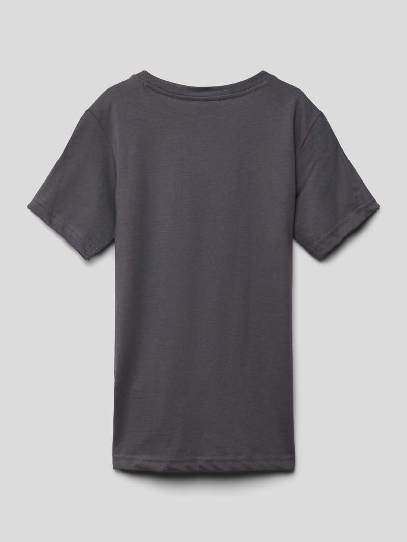 T-Shirt mit Logo-Print in graphit