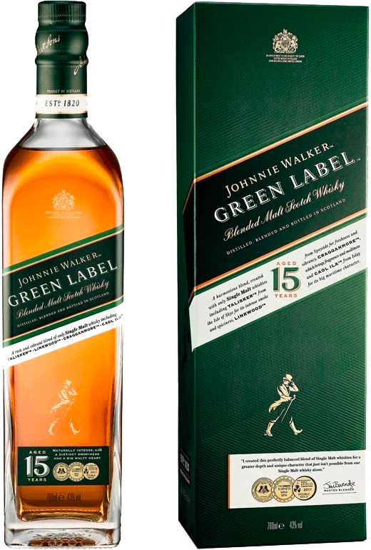 Whisky ecossais johnnie walker green label reserve 43°