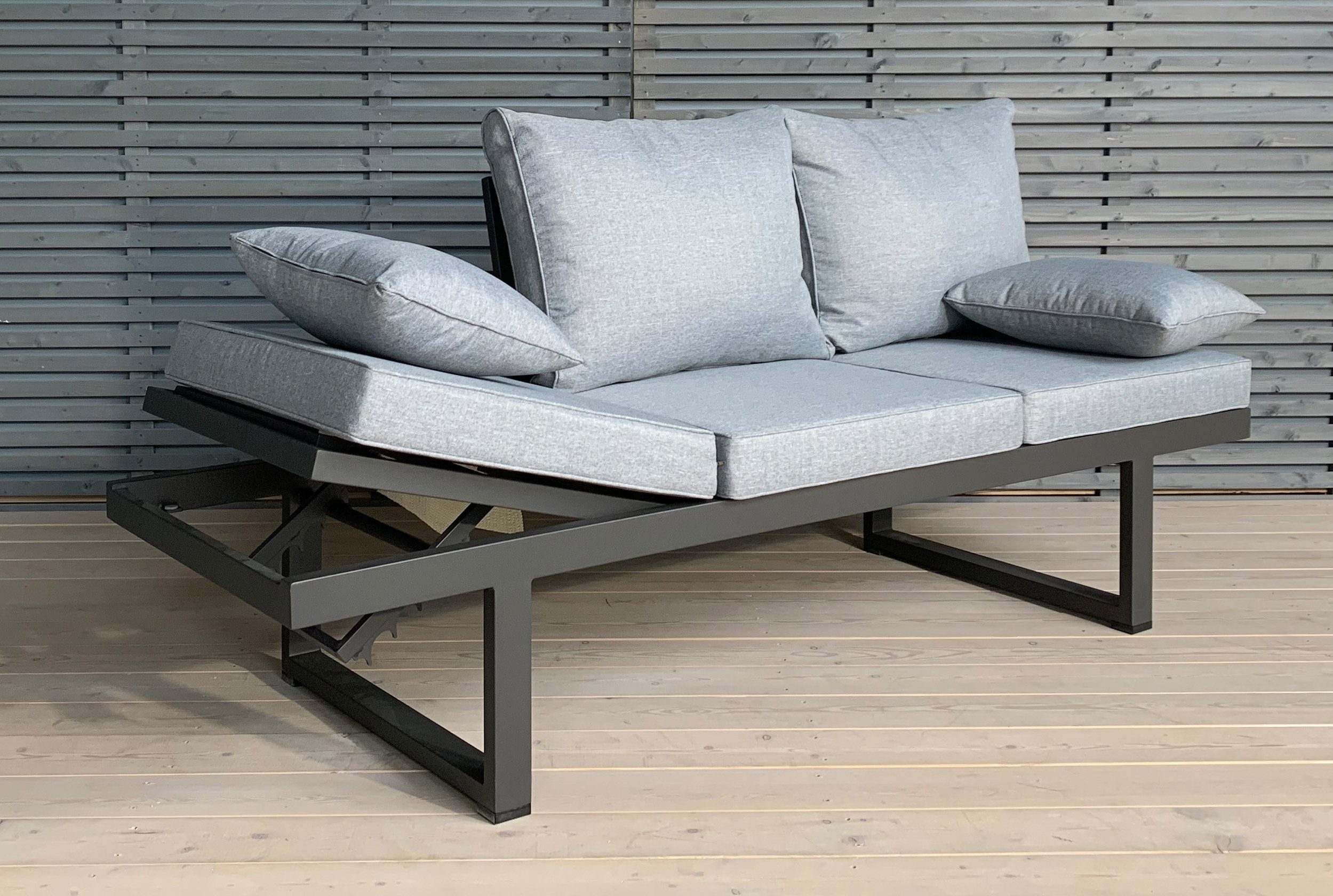 LC Garden Loungesofa LC Garden Bondino Living Multifunktionssofa 3er Sofa anthrazit