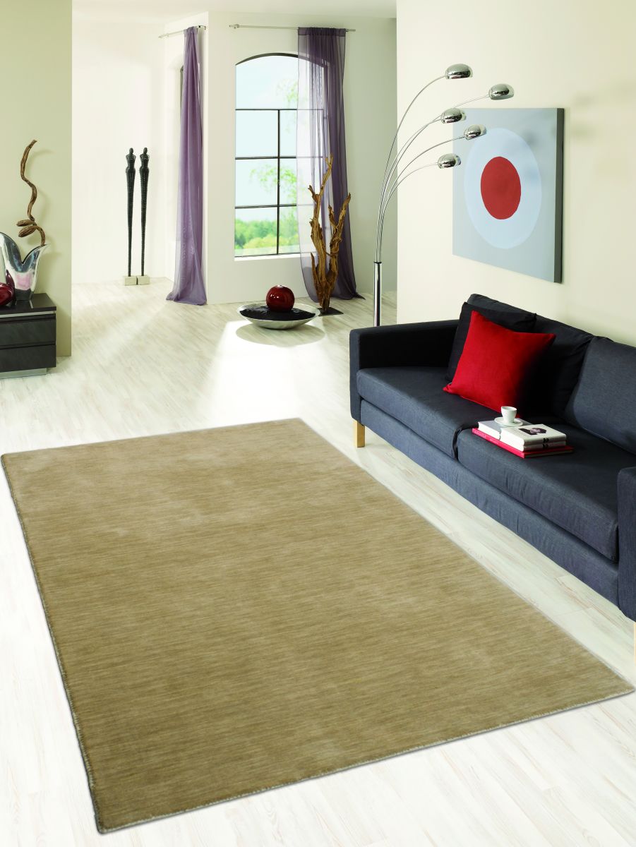 Handloom aus Indien Nonza Beige 70 x 140 cm