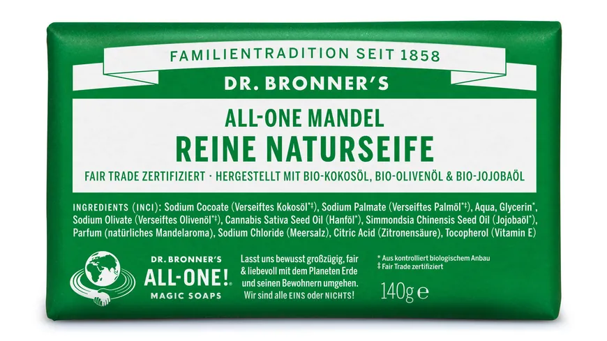 DR. BRONNER'S reine Naturseife Mandel 140 g