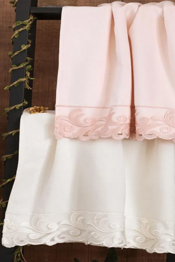 Çeyiz Diyarı  Belinda Set mit 2 Hand- und Gesichtstüchern