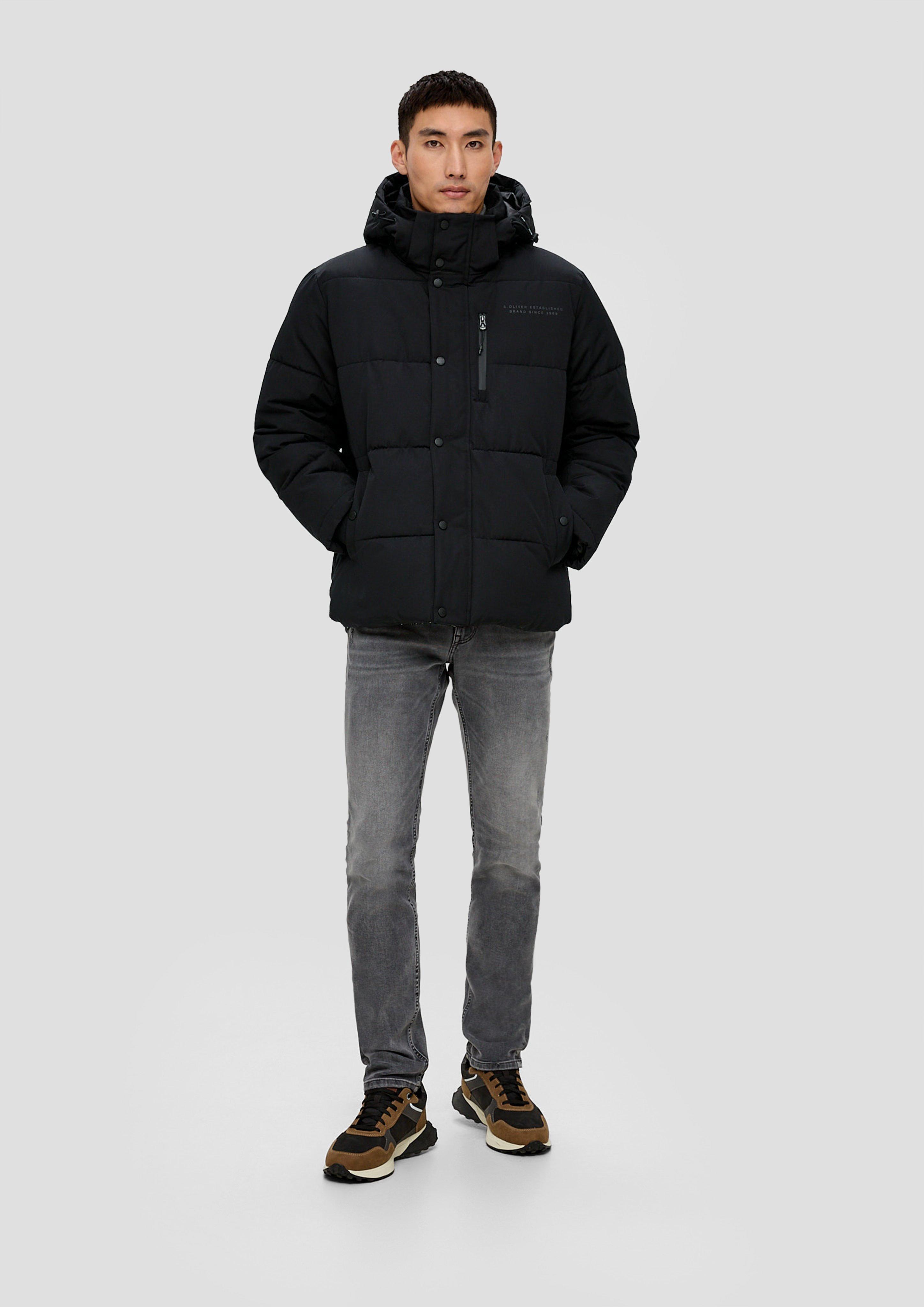 Steppjacke mit Schriftprint  2132004-9999