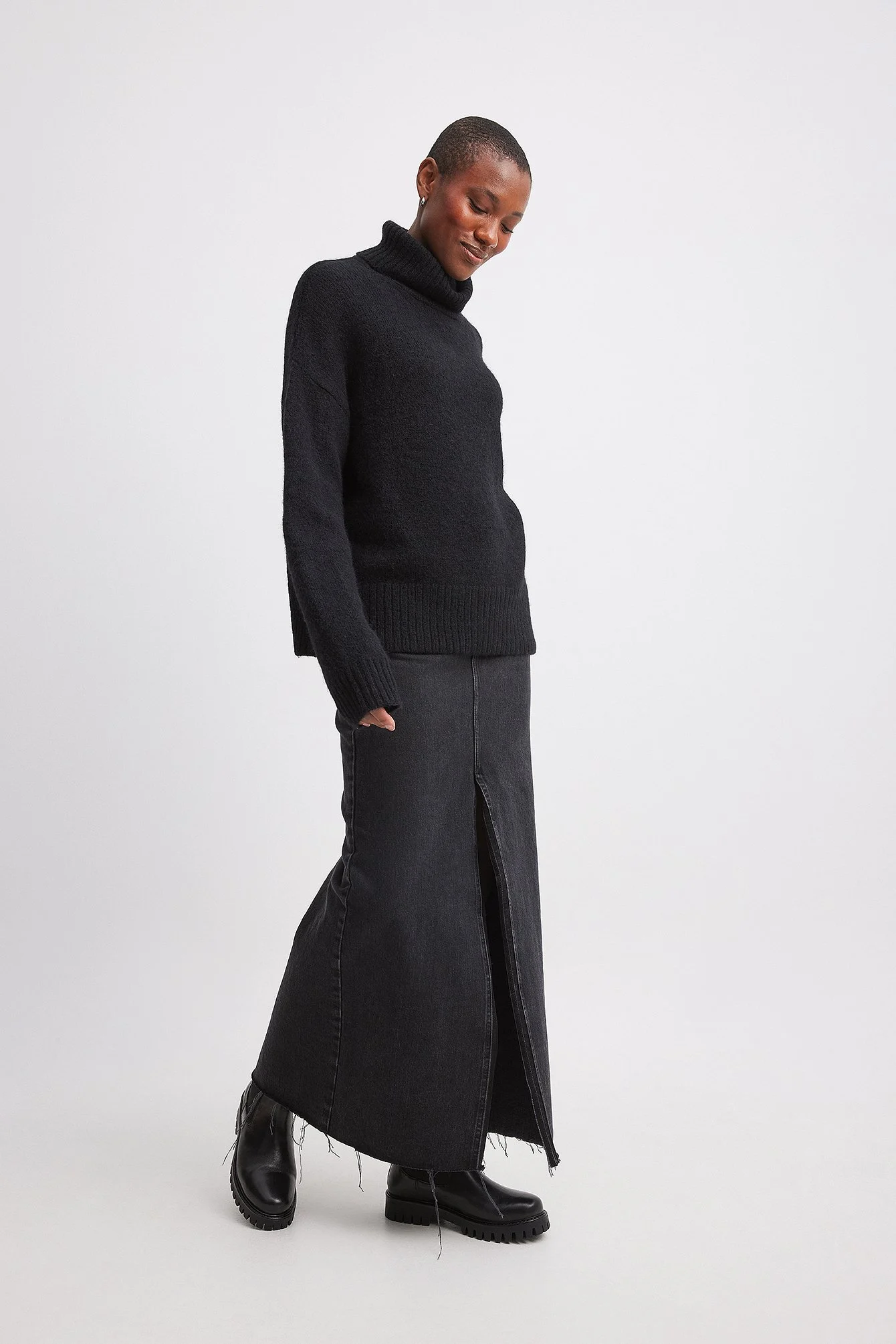 Elastische Lederstiefel
