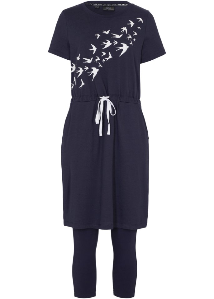 Shirtkleid und Leggings (2-tlg.Set)
